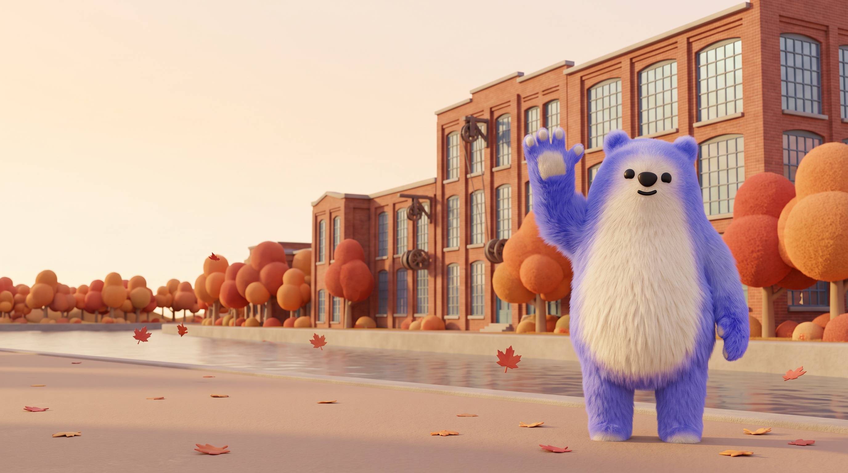 Mo, la mascotte bleue d'Alan