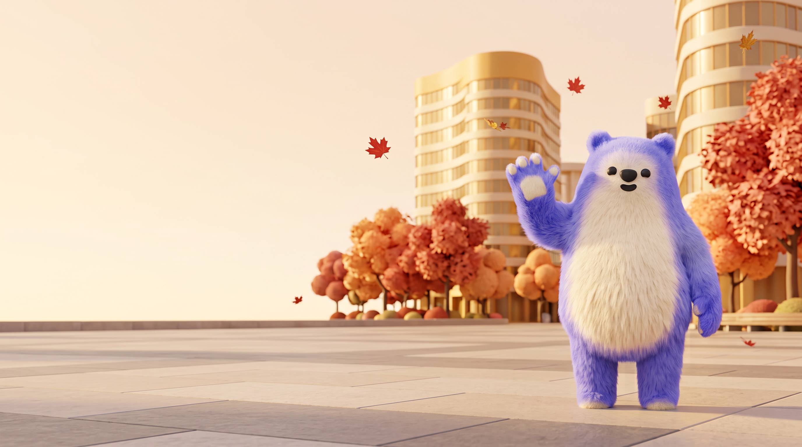 Mo, la mascotte bleue d'Alan